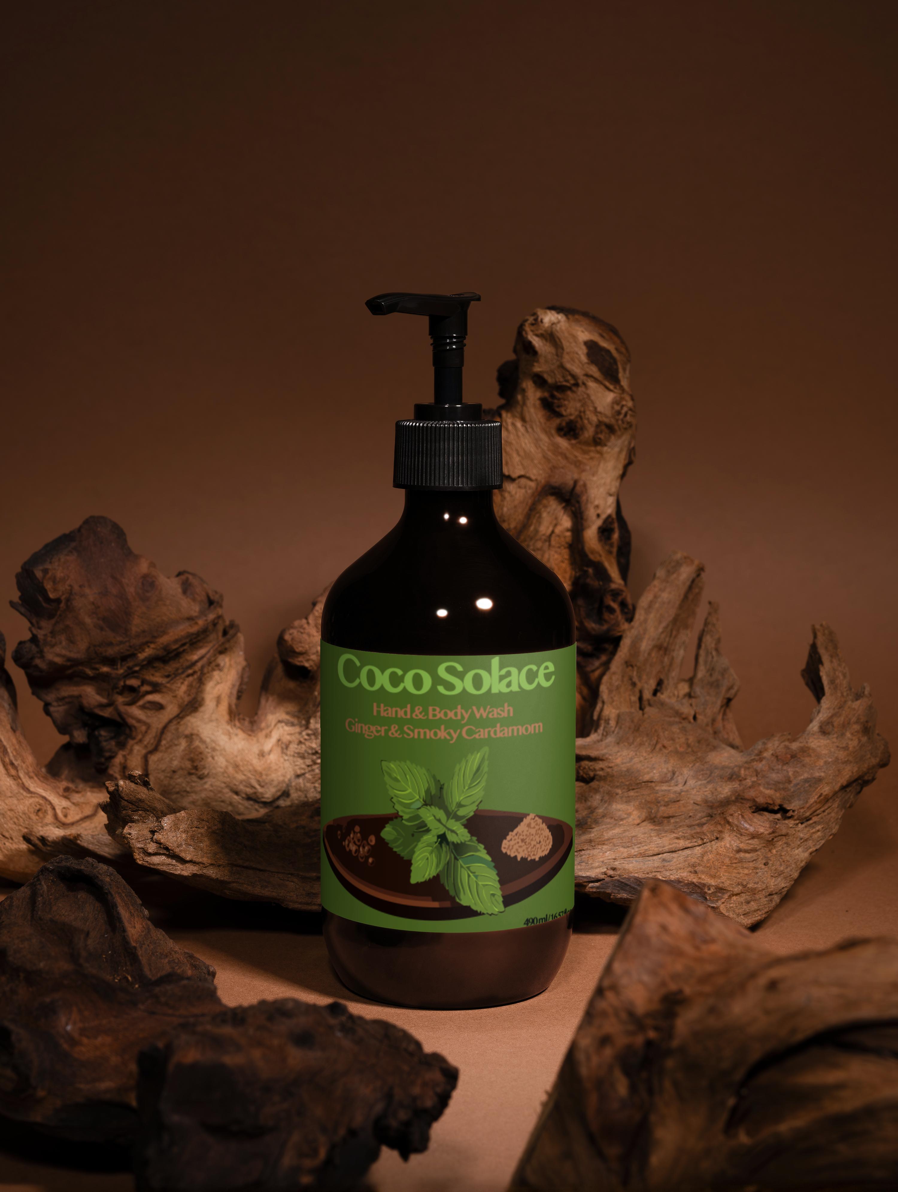 Hand & Body Wash, Peppermint & Dark Cedar