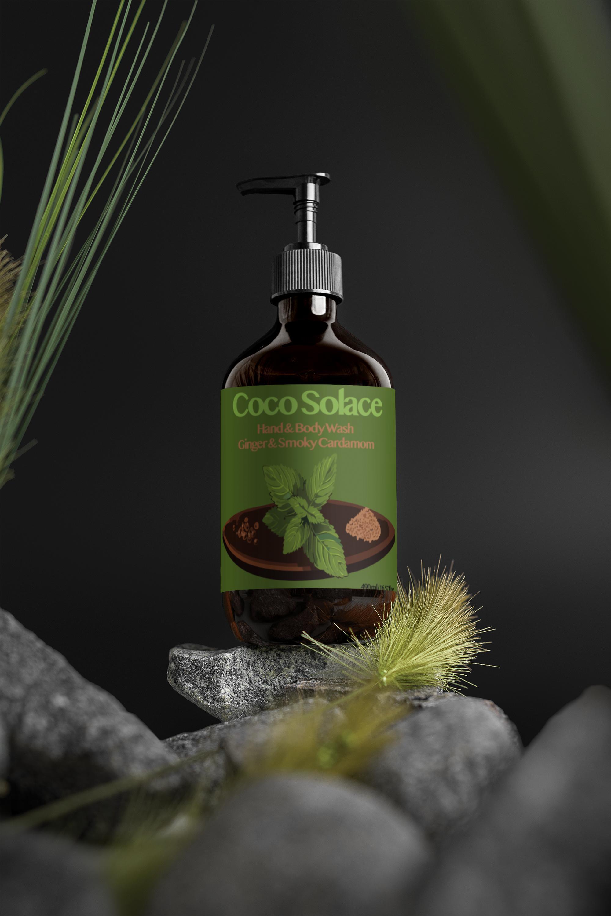 Hand & Body Wash, Peppermint & Dark Cedar