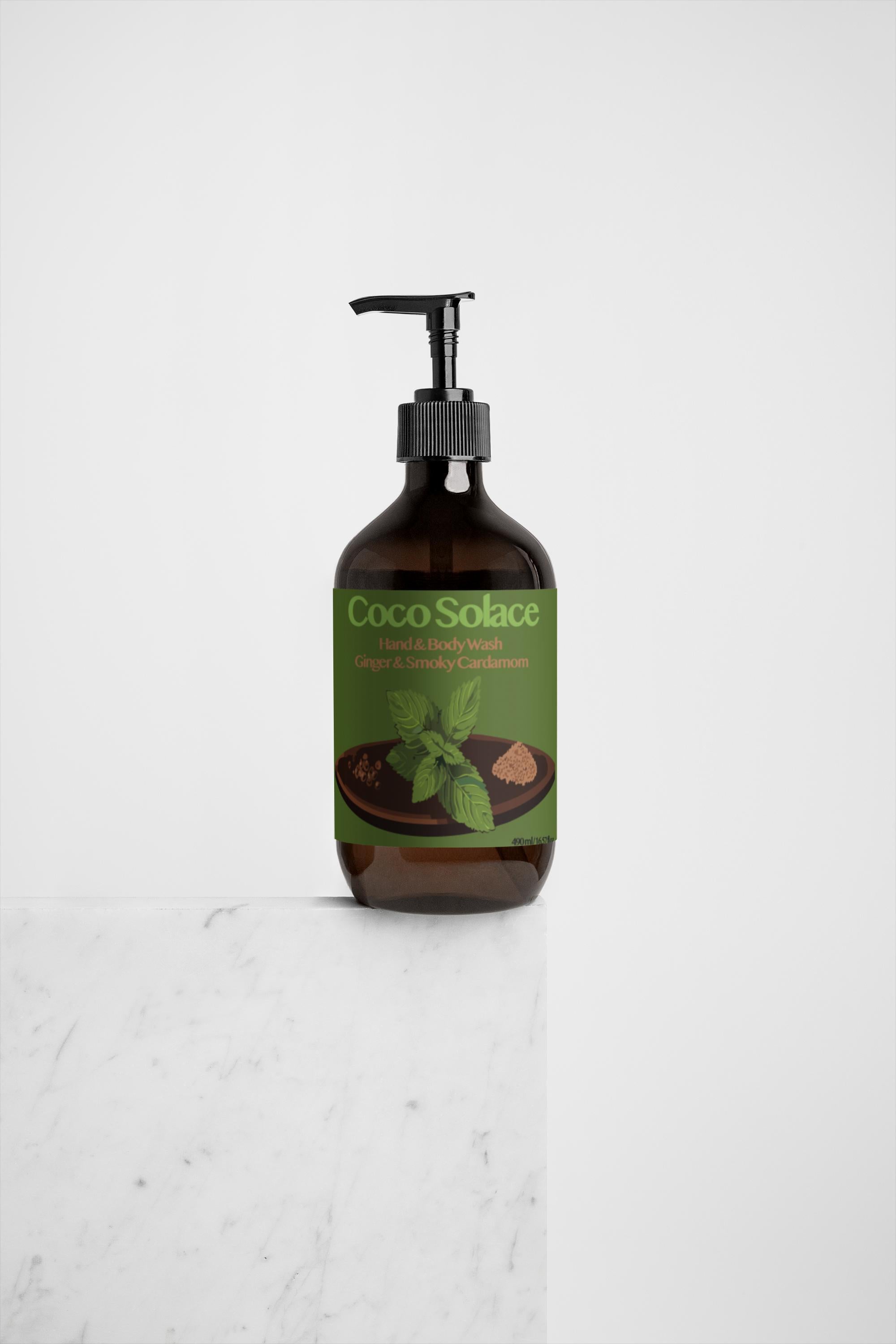 Hand & Body Wash, Peppermint & Dark Cedar